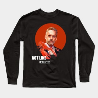 Jordan Peterson with Lobster Long Sleeve T-Shirt